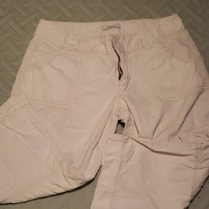 Express light beige capri pants